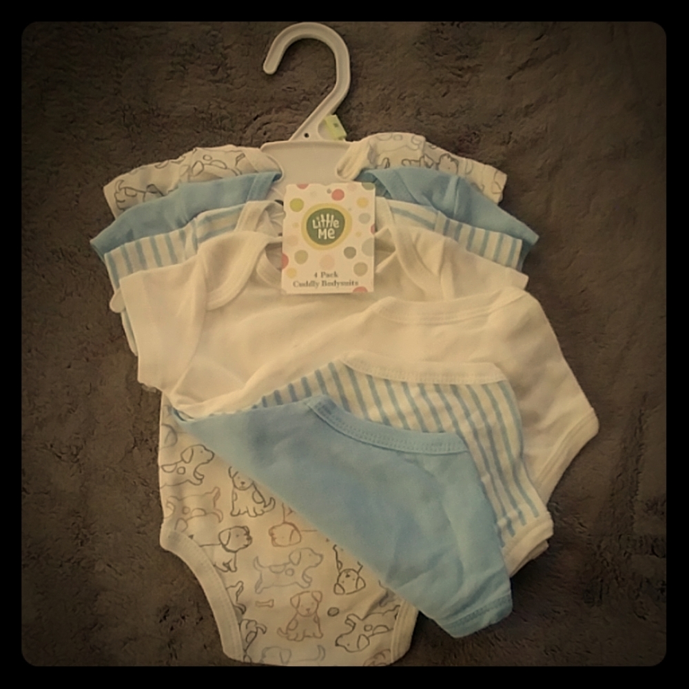 4 pack cuddly bodysuits